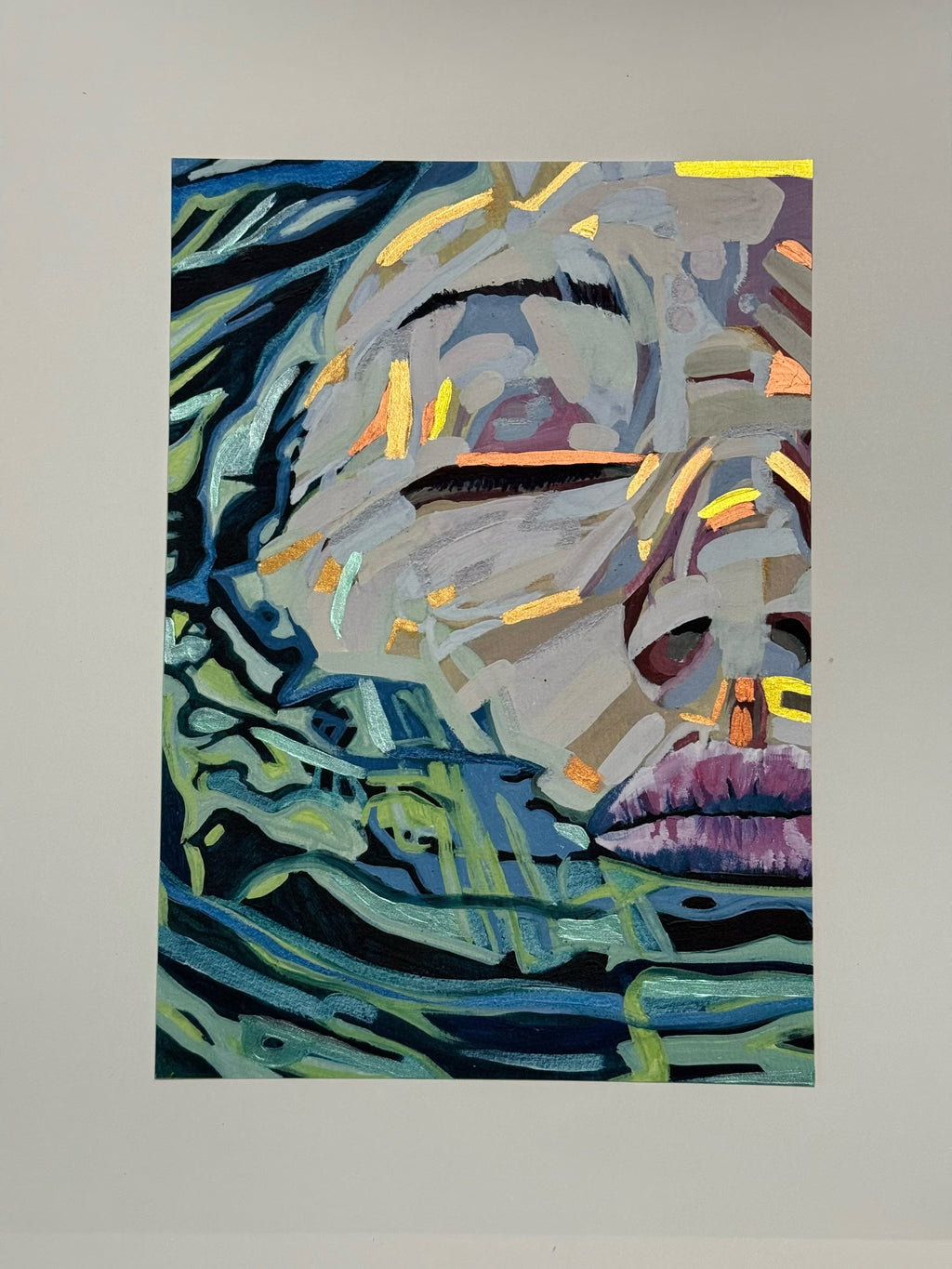 “Submerged” limited edition hand finished art print - A4