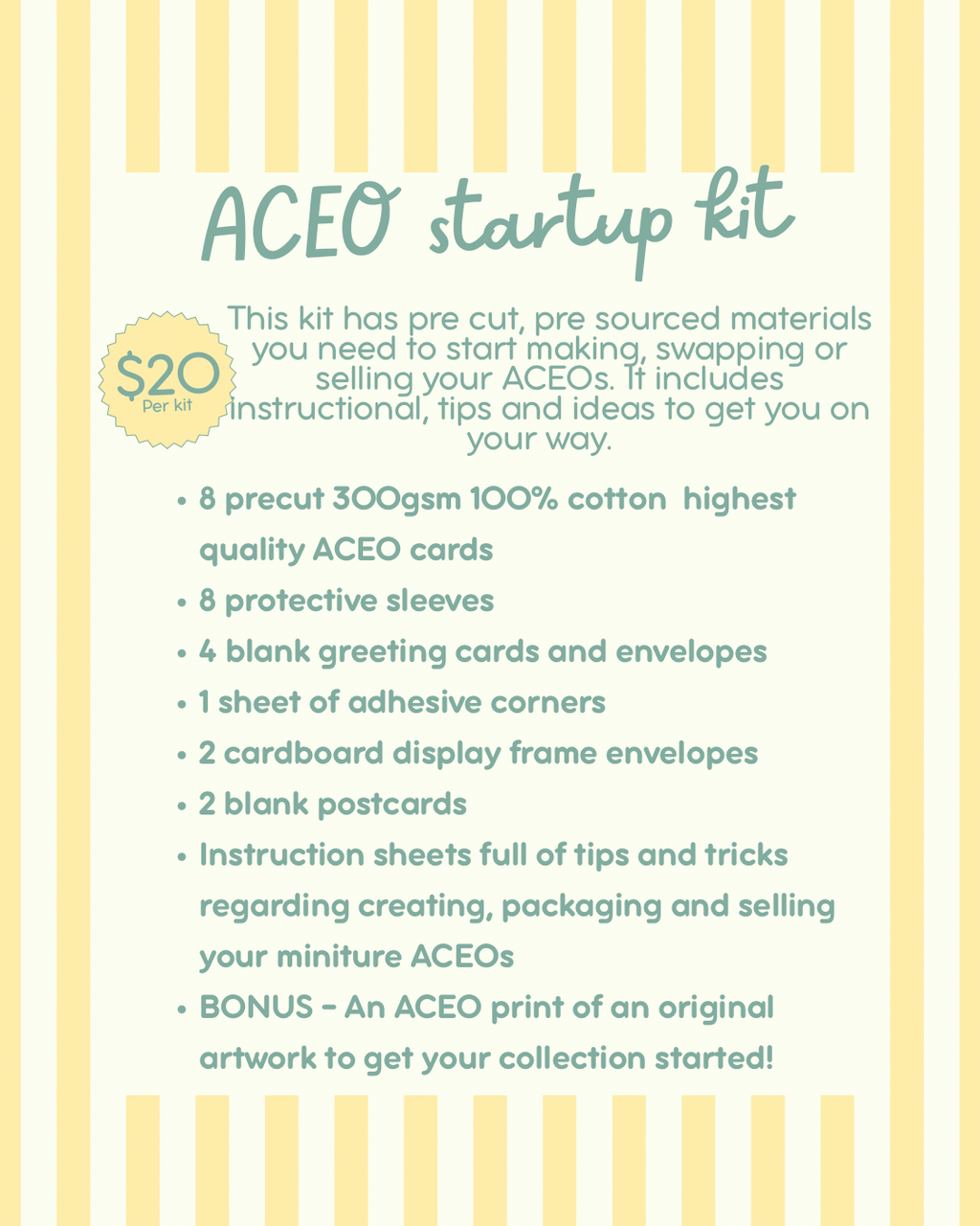 Small ACEO starter kit