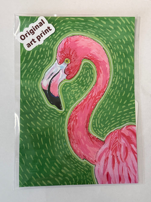 Original Art Print - Flamingo
