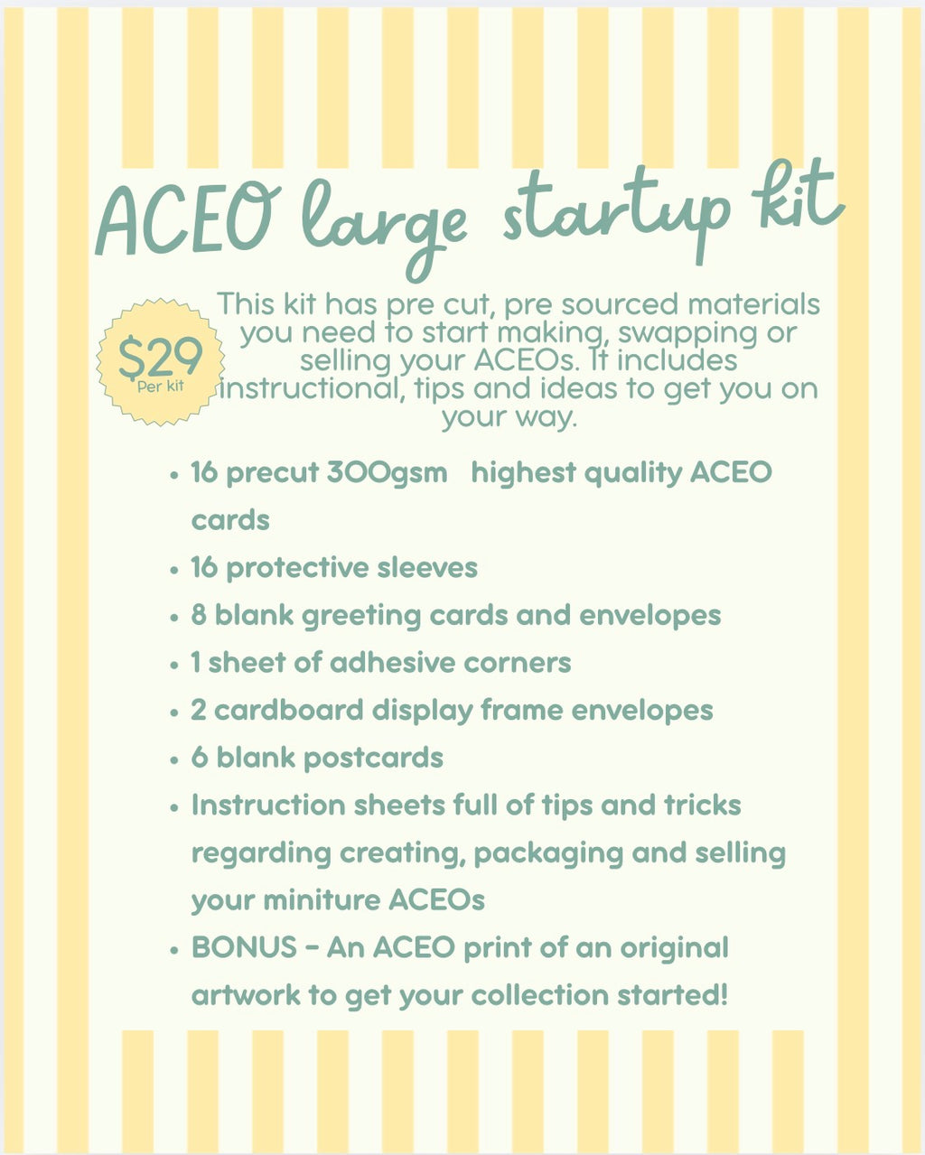 Large ACEO starter kit