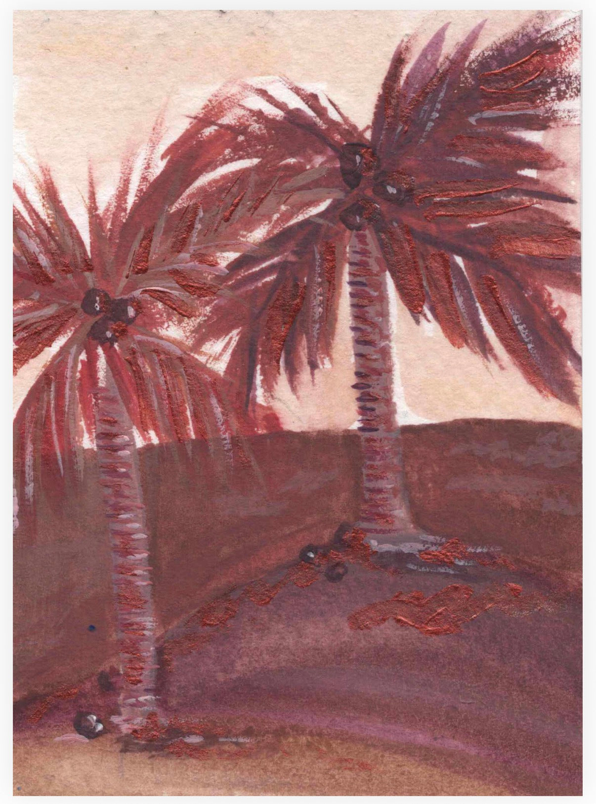 Dessert Palms 1 - Matt art print