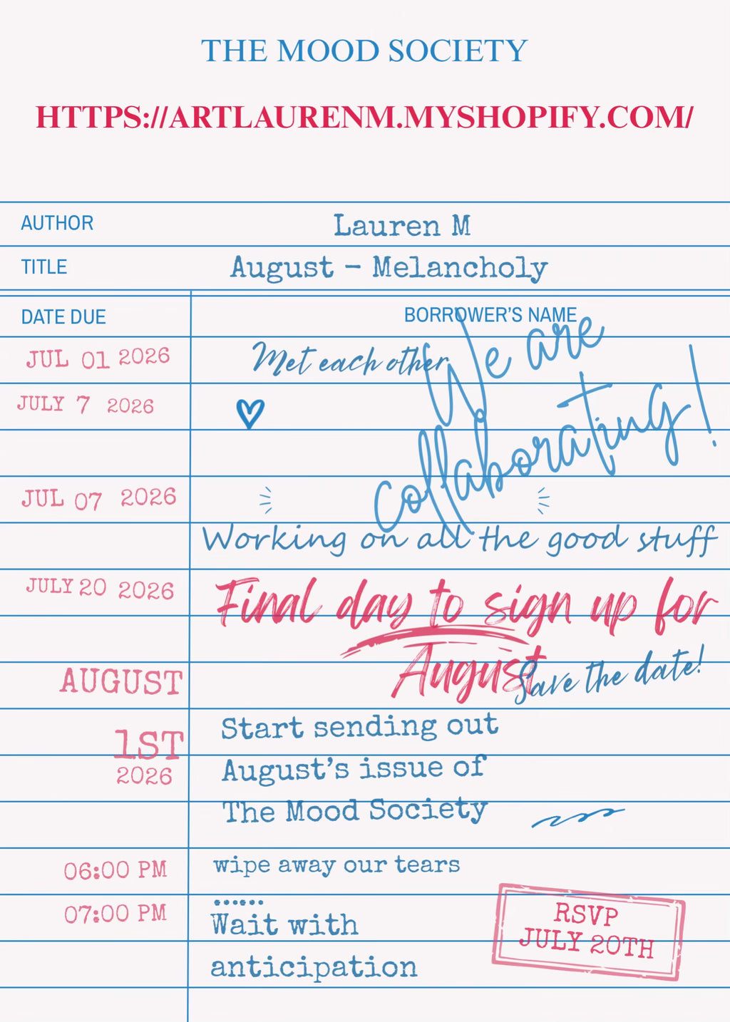 The Mood Society Print Club